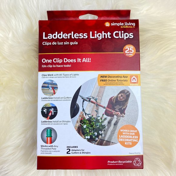 Simple Living Ladderless Christmas Light Clip 25ct - Picture 10 of 10